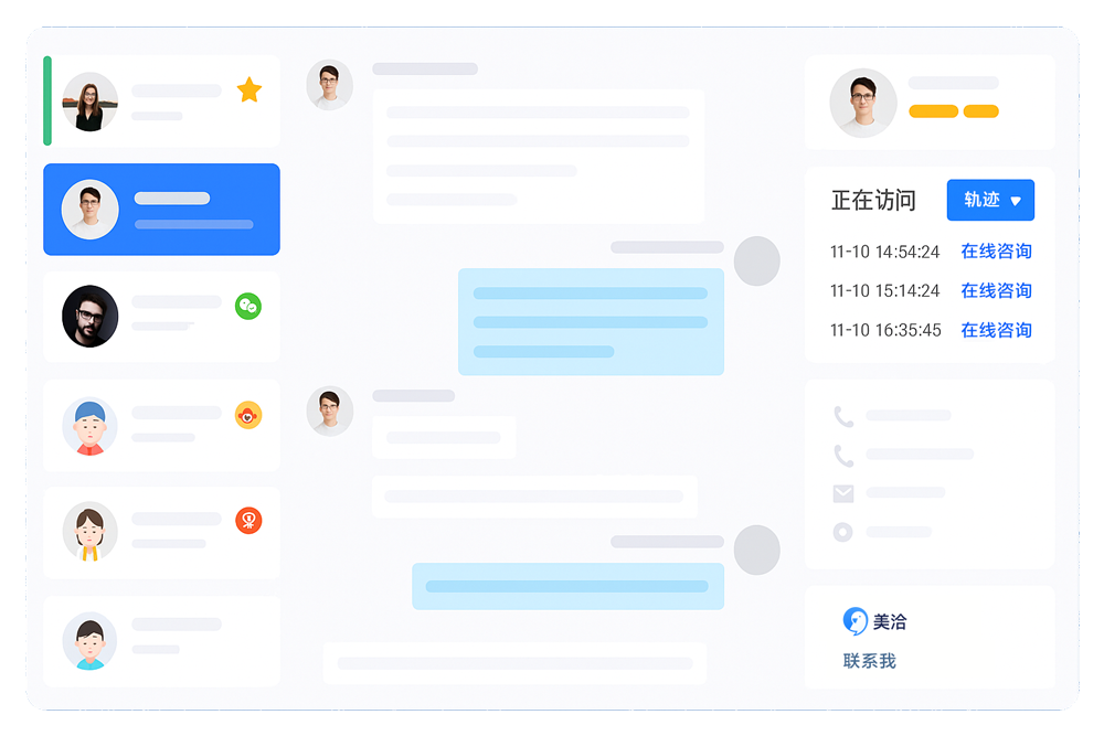 美洽大模型获客机器人对话示例